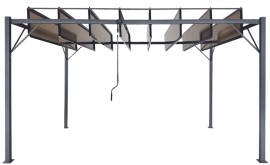 Vrtna pergola 3x4 m - rjava - TUN4023