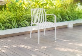 Vrtni stol - bel - FAT8656