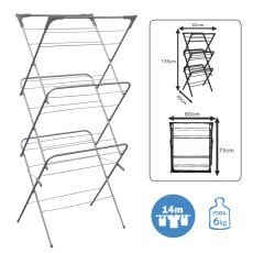 Sušilnik za perilo Camilla 62x51x136,5 cm - BAN1372