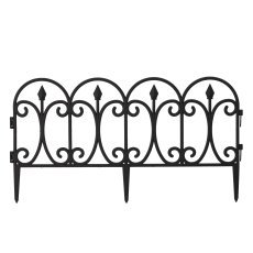 Komplet 4 vrtnih ograjic 60x33 cm - DOS2347