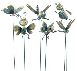 Okrasitev na palici za lončnico/vrt - 10x60 cm - SUS3922