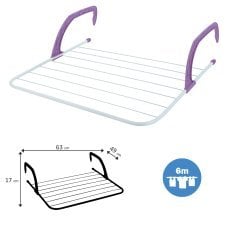 Sušilnik radiatorja za perilo 63x49x17 cm - LIM2818