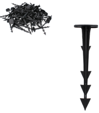 Komplet 100 zatičev za pritrditev agrotekstila 12,5 cm - ROT0806