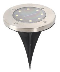 Komplet 4 srebrnih talnih solarnih svetilk - SOL6655