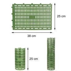 Zaščita za drevesa 38x25 cm - zelena - EVA4070