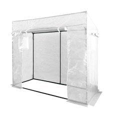 Rastlinjak za paradižnike bel 200 x 77 x 168/146 cm *0766