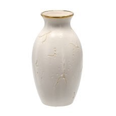 Vaza keramična 13 x 13 x 26 cm bela mat *2371