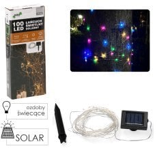 Svetlobna veriga solarna 9,9 m 100 led - večbarvna - SOL3262
