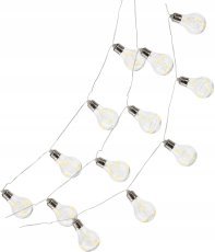 Chomik - Sončna vrtna girlanda 2 + 1,8 m 10 LED - bela - SOL3538