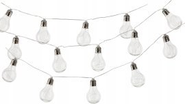 Chomik - Sončna vrtna girlanda 2 + 1,8 m 10 LED - bela - SOL3538