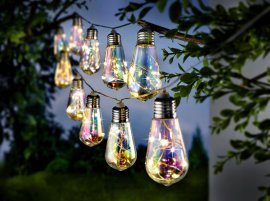 Chomik - Sončna vrtna girlanda 2 + 3,8 m 20 LED - hladno bela - SOL3569