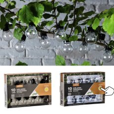 Chomik - Sončna vrtna girlanda 2 + 1,8 m 10 LED - hladen bel - SOL3590