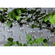 Sončna vrtna girlanda 2 + 1,8 m 10 LED - hladen bel - SOL3590