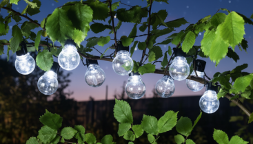 Chomik - Sončna vrtna girlanda 2 + 1,8 m 10 LED - hladen bel - SOL3590