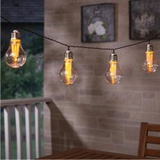 Sončna vrtna girlanda 2 + 1,8 m 10 LED - toplo bela - SOL3606