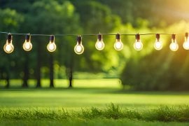 Chomik - Sončna vrtna girlanda 2 + 1,8 m 10 LED - toplo bela - SOL3606