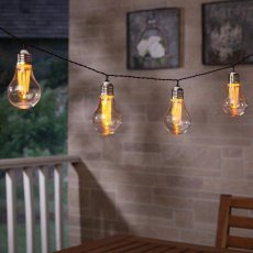 Chomik - Sončna vrtna girlanda 2 + 1,8 m 10 LED - toplo bela - SOL3606