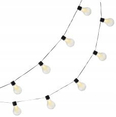 Chomik - Sončna vrtna girlanda 2 + 1,8 m 10 LED - toplo bela - SOL3613