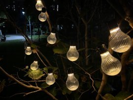 Chomik - Sončna vrtna girlanda 2 + 1,8 m 10 LED - toplo bela - SOL3613