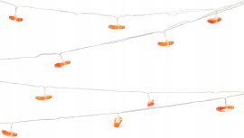 Chomik - Sončna vrtna girlanda 2 + 3,8 m 20 LED - topla bela - SOL3637