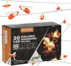 Chomik - Sončna vrtna girlanda 2 + 3,8 m 20 LED - topla bela - SOL3637