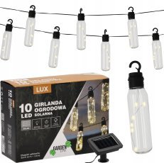 Chomik - Sončna vrtna girlanda 2 + 1,8 m 10 LED topla bela - SOL3668