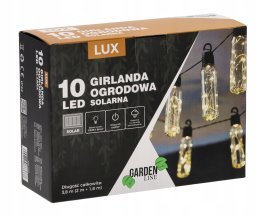 Chomik - Sončna vrtna girlanda 2 + 1,8 m 10 LED topla bela - SOL3668