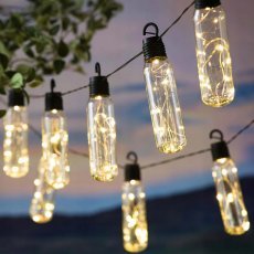 Chomik - Sončna vrtna girlanda 2 + 1,8 m 10 LED topla bela - SOL3668