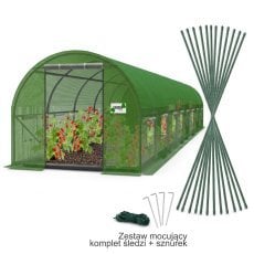 Vrtni rastlinjak 8x4x2 m - zelen - TUN3903