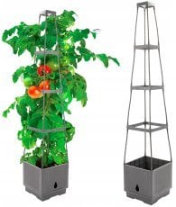 Vrtni lonec z oporami 26x26x126 cm - PLO7666