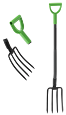 Vrtne vile 4-zobe z jeklenim ročajem 120 cm - FUR4051