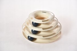Chomik - Igrača za mačko stolp z žogicami 25x13 cm - PET9776