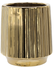 Keramični ovitek 32 cm - zlata rebrasta - ELI3543