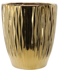 Keramični okrasni lonec 45 cm - zlati sijaj - ELI3567