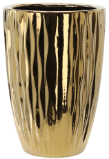 Keramični okrasni lonec 37 cm - zlata sijaj - ELI3574