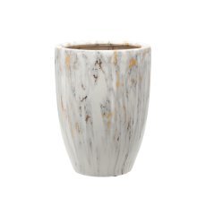 Keramični okrasni lonec za cvetlični lonček 26 x 26 x 34,5 cm okrašen *3611