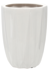 Keramični ovitek za lonček 24 cm - bel sijaj - ELI3666