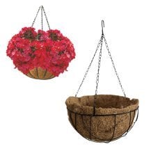 Viseča cvetlična posoda z vložkom iz kokosovih vlaken 30,5x15 cm - PERG-N5547