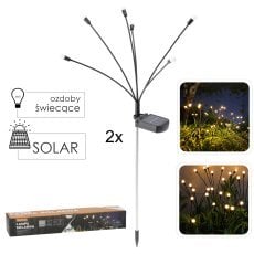 Chomik - Set 2x LED solarnih svetilk 6 LED - SOL5899