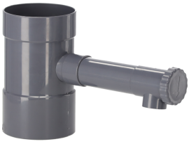 Zbiralnik deževnice 100 mm - siv - DES5998