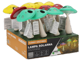 Chomik - LED solarna svetilka Funny goba 12 kosov - SOL6070