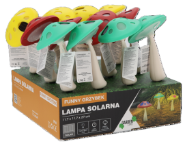 Chomik - LED solarna svetilka Funny goba 12 kosov - SOL6070