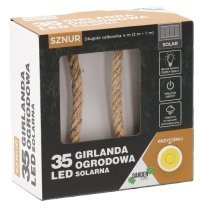 Chomik - Solarna vrtna girlanda 3 m, 35 LED - toplo bela - SOL6056