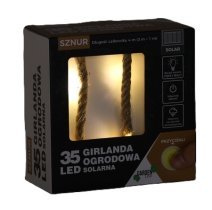 Chomik - Solarna vrtna girlanda 3 m, 35 LED - toplo bela - SOL6056