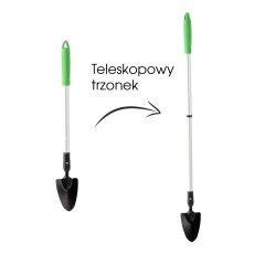 Vrtna lopata s teleskopskim ročajem 71-106 cm - WAN6766