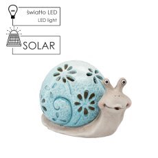 Vrtna figurica - modri polž 17,5 x 11,5 x 12 cm led pakiranje=2kos *9002