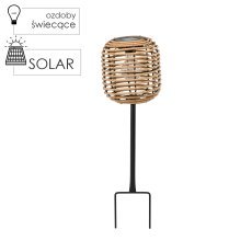 Chomik - Svetilka solarna 53 cm - rjava - LAP0190