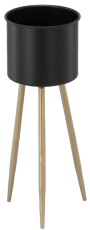Stojalo za rastline - črno z zlatimi nogami - GOM1401