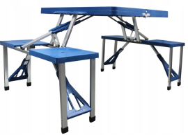 Komplet turystyczny - stolik składany z taboreti - OXE2712