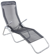 Vrtni ležalnik- črn - LEZ5897